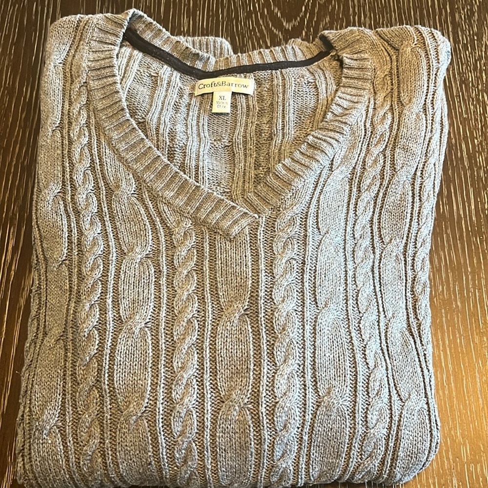 Women’s Croft & Barrow Gray Sweater - Size XL